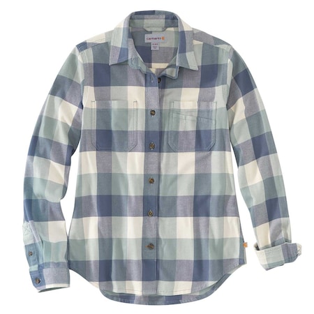 Carhartt Women's TW448-W Relaxed Fit Flannel Plaid Shirt 104516 BLS S